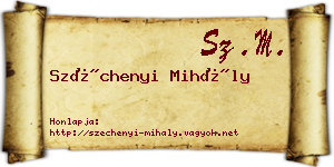 Széchenyi Mihály névjegykártya
